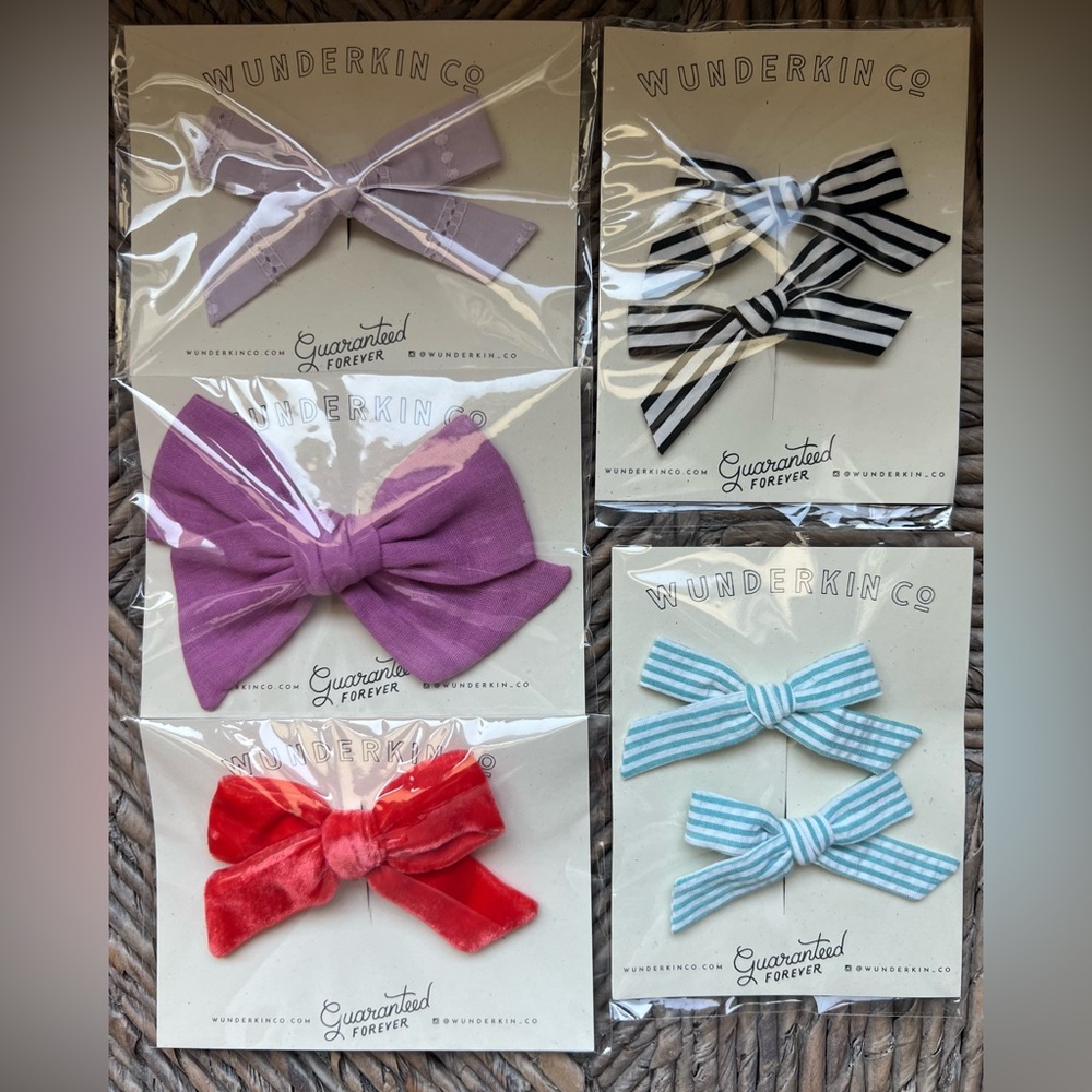 Lot of 5 Wunderkin bows - all new in package
